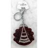 Coccinella piccolo Portachiavi,Morbido Ciondolo per Borsa o Zaino Rosso scuro