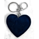 Double Heart Inside Keychain 3D Brilliant, pendant Bag Backpack