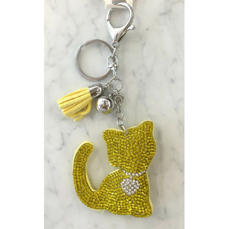 Small Cat Keychain, Soft Pendant for Bag or Backpack