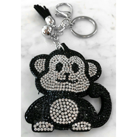 Scimmia Monkey Portachiavi,Morbido Ciondolo per Borsa Zaino da donna Verde