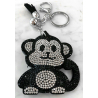 Monkey Monkey Keychain, Soft Pendant for Bag Women's Backpack black