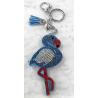Fenicottero Flamingo Portachiavi,Morbido Ciondolo Borsa Zaino da Donna Blu