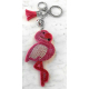 Flamingo Flamingo Keychain, Soft Pendant Women's Backpack Bag