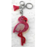 Fenicottero Flamingo Portachiavi,Morbido Ciondolo Borsa Zaino da Donna Fucsia