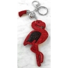 Fenicottero Flamingo Portachiavi,Morbido Ciondolo Borsa Zaino da Donna Rosso