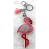 Flamingo Flamingo Keychain, Soft Pendant Women's Backpack Bag pink