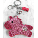 Unicorn 3D Keychain, Soft Pendant Women's Backpack Bag fucsia