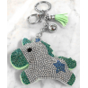 Unicorn 3D Keychain, Soft Pendant Women's Backpack Bag green