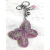 Butterfly 3D Keychain, Soft Pendant Women's Backpack Bag violet