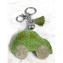 Car Keychain 3D Machine, Soft Pendant Women's Backpack Bag green