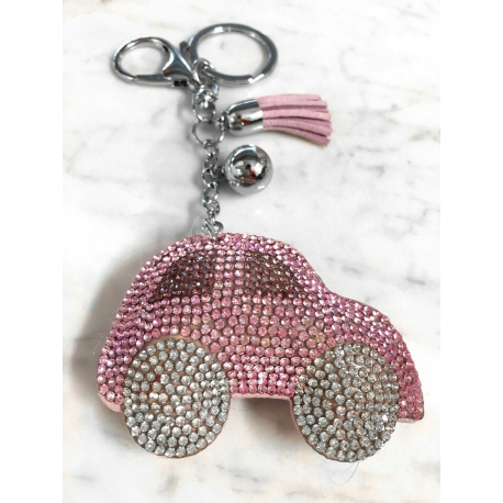 Car Keychain 3D Machine, Soft Pendant Women's Backpack Bag