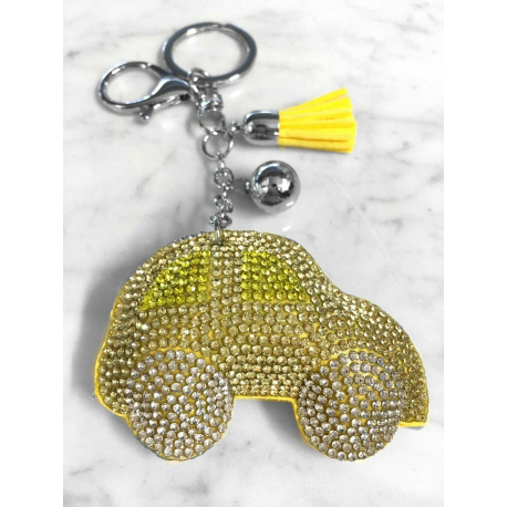 Car Keychain 3D Machine, Soft Pendant Women's Backpack Bag