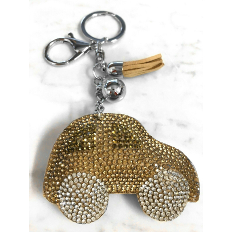 Car Keychain 3D Machine, Soft Pendant Women's Backpack Bag