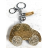 Auto Macchina Portachiavi 3D ,Morbido Ciondolo Borsa Zaino da Donna Beige