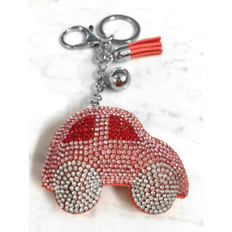 Car Keychain 3D Machine, Soft Pendant Women's Backpack Bag