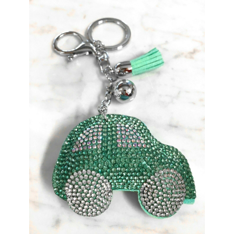 Car Keychain 3D Machine, Soft Pendant Women's Backpack Bag