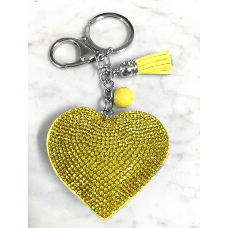 Cuore Piccolo Portachiavi 3D ,Morbido Ciondolo Borsa Zaino da Donna Blu