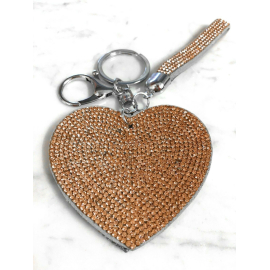 Cuore Piatto Portachiavi 3D ,Morbido Ciondolo Borsa Zaino da Donna blu