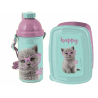 Gatto Happy Set Colazione Box Portamerenda,Borraccia Automatica scuola