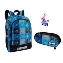 Fortnite Lama set Zaino + Astuccio + Portachiavi,Scuola Medie,Superiori Ragazzo