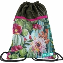 Sacca Sport Borsa Palestra Scuola Zaino 45x35cm Fiori Cactus Ragazzo Ragazza