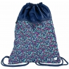 Sacca Sport Borsa Palestra Scuola Zaino 45x35cm Fiori Blu Ragazza Bambina