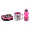 Lol Surprise Set Colazione,Box Portamerenda + Borraccia + Tazza,Scuola,Asilo,Bambini