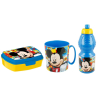 Mickey Mouse Breakfast Set, Storage Box + Bottle + Cup, School, Kindergarten, Children