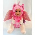 BeBe Plush Unicorn Doll with Glitter Wings 23cm Color Pink