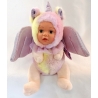 BeBe Plush Unicorn Doll with Glitter Wings 23cm Color Violet