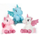 Unicorn Plush with 20cm Glitter Wings Color Blue