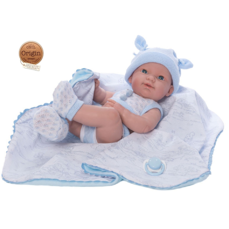 NINES D'ONIL Newborn Doll 45 cm Celia Soft Scented + Cover + Pacifier Girl