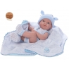 NINES D'ONIL Newborn Doll 37 cm Articulated Mi Scented Baby Cover Pacifier Boy