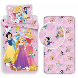 Disney Minnie Love 3 Pieces Set Single Bed Duvet Cover, Pillowcase + Sheets under
