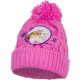 Disney Frozen Anna e Elsa Cappello Pon Pon Acrilico Invernale Bambina Taglia 3-8 Rosa