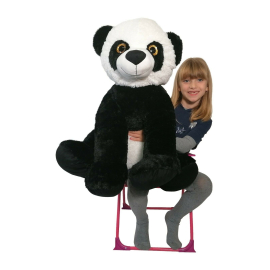 Gigante Peluche Panda Seduto 65cm Morbido Coccoloso Bambini Ragazzi Regalo