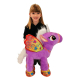 Unicorno 50 cm Grande Peluche in Piedi Pony Cavallo Verde per Bambini Ragazzi