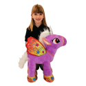 Unicorno 50 cm Grande Peluche in Piedi Pony Cavallo Viola per Bambini Ragazzi