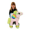 Unicorn 50 cm Large Plush Standing Pony Light Pink Horse for Children Boys