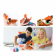 Robot Coniglio Build a Bot Interattivo da Costruire 20 pezzi per Bambini Ragazzi