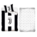 Juventus Logo 3 Pezzi Set Letto Singolo Copripiumino,Federa,Lenzuola Angoli