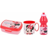 Minnie Mouse Elettric Set Colazione Box Porta Merenda + Borraccia + Tazza - Bicchiere scuola