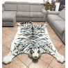 Gigante Tigre Bianca Tappeto Pelle in Peluche 200 x 135 cm, Copridivano, Copriletto