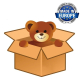 Cuddly Giant Bear Plush 220 cm Beige, Perfect Gift for Adult Children