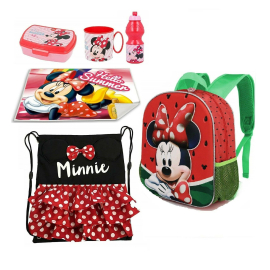 Minnie Mouse School Disney Backpack 3D Backpack set School kindergarten 6 pieces