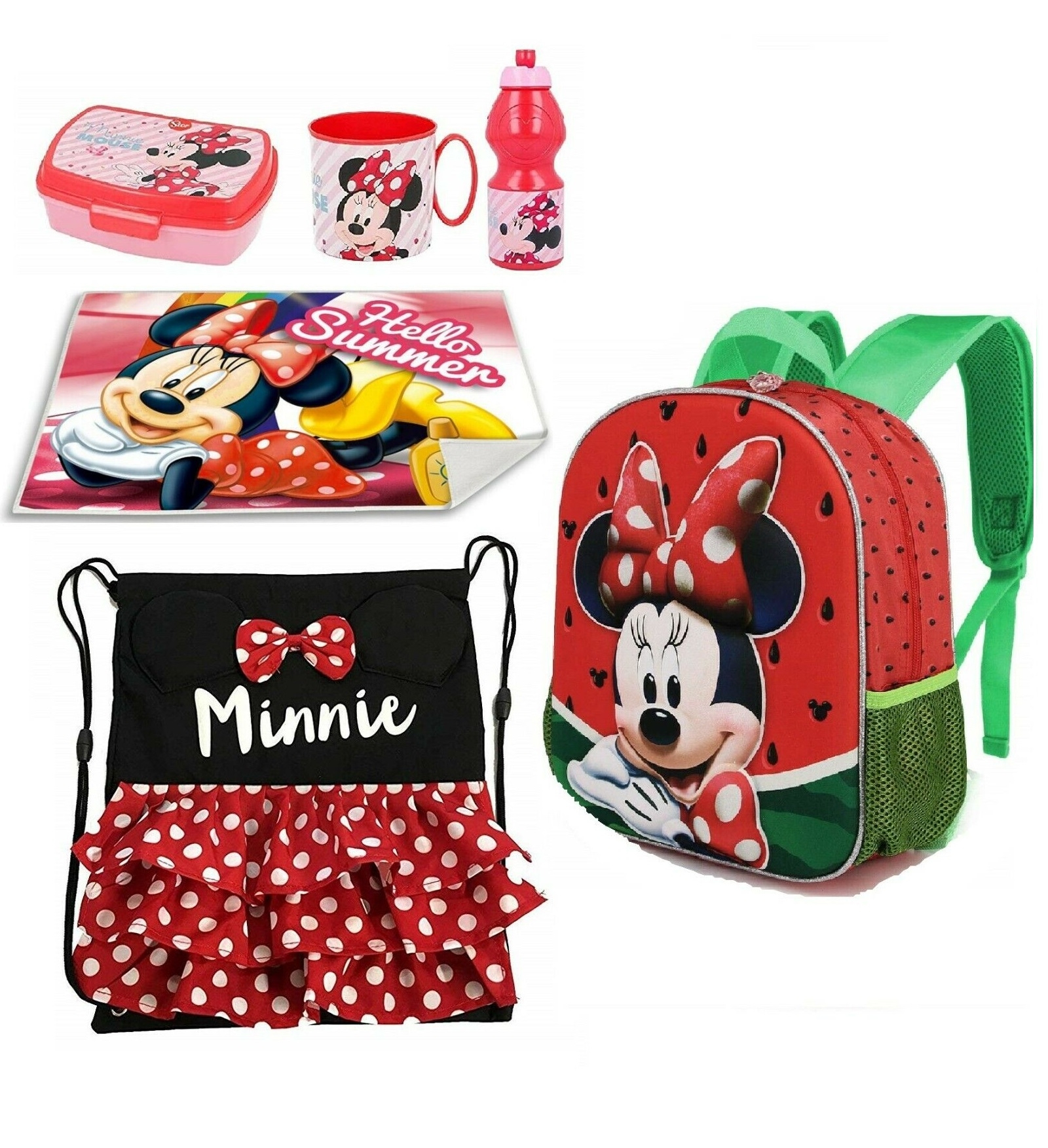 Estuche doble cremallera de Minnie Mouse Bambini Occorrente per la scuola Occorrente per la scuola Disney Occorrente per la scuola 