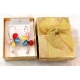 Summer Flower Large Hoop Earrings with Crystals for Women