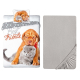 Cane Gatto Set 3pezzi Letto Singolo Copripiumino 140-200cm,Federa,Lenzuola c/angoli