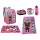 Dettagli su LOL Surprise Glitter Zainetto Zaino + Sacco Sport set Scuola asilo 6 pezzi