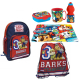 Paw Patrol Set 6 pezzi Zainetto Zaino 3D,Sacca Sport,Portamerenda Scuola Asilo